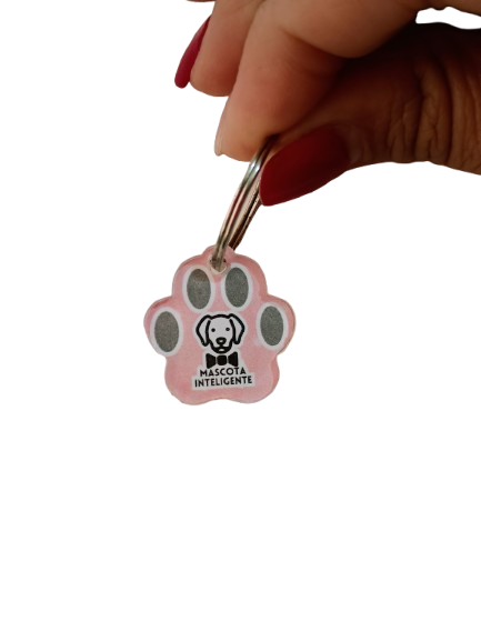 Placas QR Para Mascota Rosado