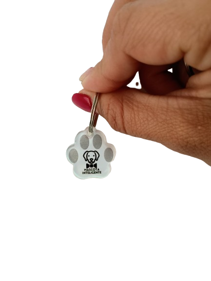 Placas QR Para Mascota Blanco